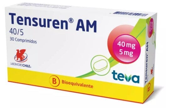 Tensuren AM 40/5 x 30 Comprimidos Farmex-Fonasa-Persistente